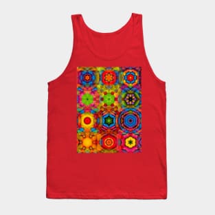 Symetric vector based ornamental background Tank Top